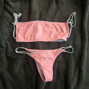 Pink and blue Coulbourne bikini